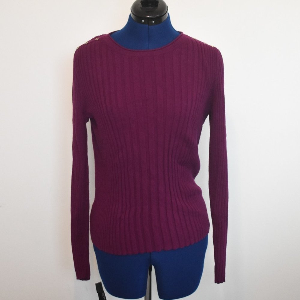 Purple Sweater Medium Liz Claiborne